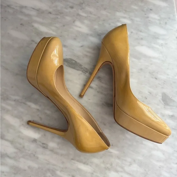 Jimmy Choo Women's Mustard Heels - Picture 7 of 7